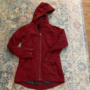 Marmot red rain jacket